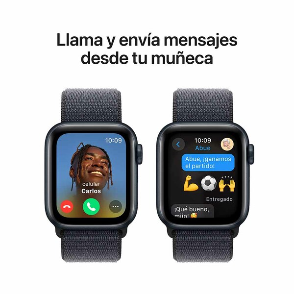 Apple Watch SE GPS 44mm / Aluminio Medianoche / Banda Ink Sport Loop - Imagen 4