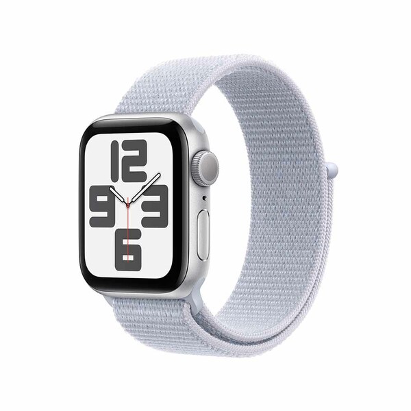 Apple Watch SE GPS 40mm / Aluminio Plata / Banda Blue Cloud Sport Loop