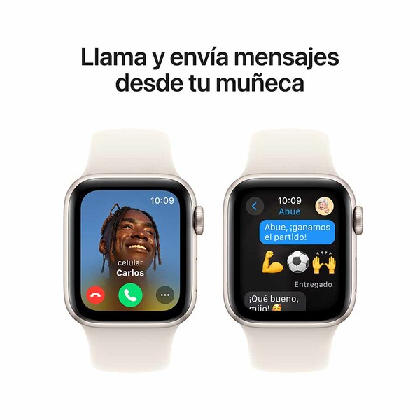 Apple Watch SE GPS + Cellular 44mm / Blanco Estrella Aluminio / Banda Blanco Estrella Sport - Imagen 4
