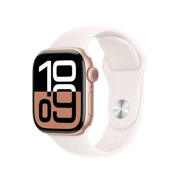 Apple Watch S10 GPS + Cellular 42mm / Aluminio Rose Gold / Banda Light Blush Sport