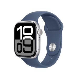 Apple Watch S10 GPS + Cellular 42mm / Aluminio Plata / Banda Denim Sport