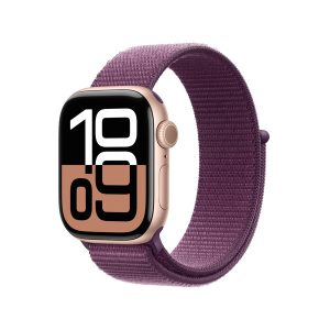 Apple Watch S10 GPS + Cellular 42mm / Aluminio Rose Gold / Banda Plum Sport Loop