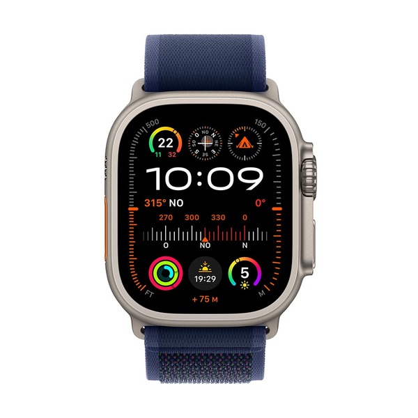 Apple Watch Ultra 2 GPS + Cellular 49mm / Titanio Natural / Banda Blue Trail Loop - Imagen 2